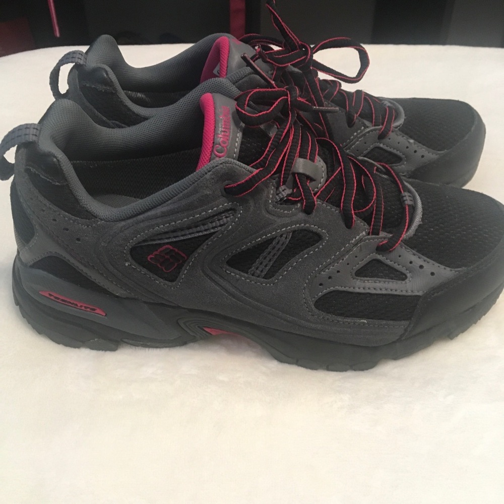 Columbia Black and Pink Athletic Shoes